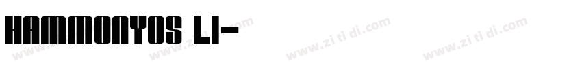 HammonyOS Li字体转换